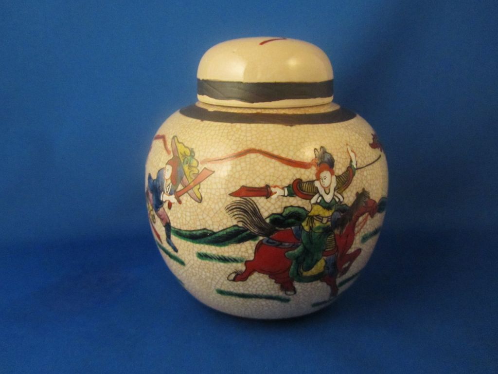 Japanese Warrior Ginger jar